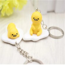 Yellow White Lazy Gudetama Egg Anime PVC Keyring Yellow White Lazy Gudetama Egg Anime PVC Keyring