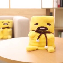 Kawaii Gudetama Doll Portable Plush Blanket Kawaii Gudetama Doll Portable Plush Blanket