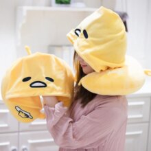 Gudetama Lazy Yolk Egg U Shape Pillow Plush Toy Stuffed Hooded Gudetama Lazy Yolk Egg U Shape Pillow Plush Toy Stuffed Hooded
