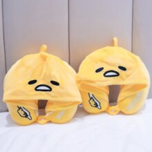 Gudetama Lazy Yolk Egg U Shape Pillow Plush Toy Stuffed Hooded Gudetama Lazy Yolk Egg U Shape Pillow Plush Toy Stuffed Hooded