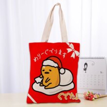Gudetama Cartoon Printed Canvas Bag Gudetama Cartoon Printed Canvas Bag