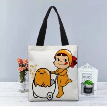 Gudetama Anime Printed Canvas Shoulder Bag Gudetama Anime Printed Canvas Shoulder Bag