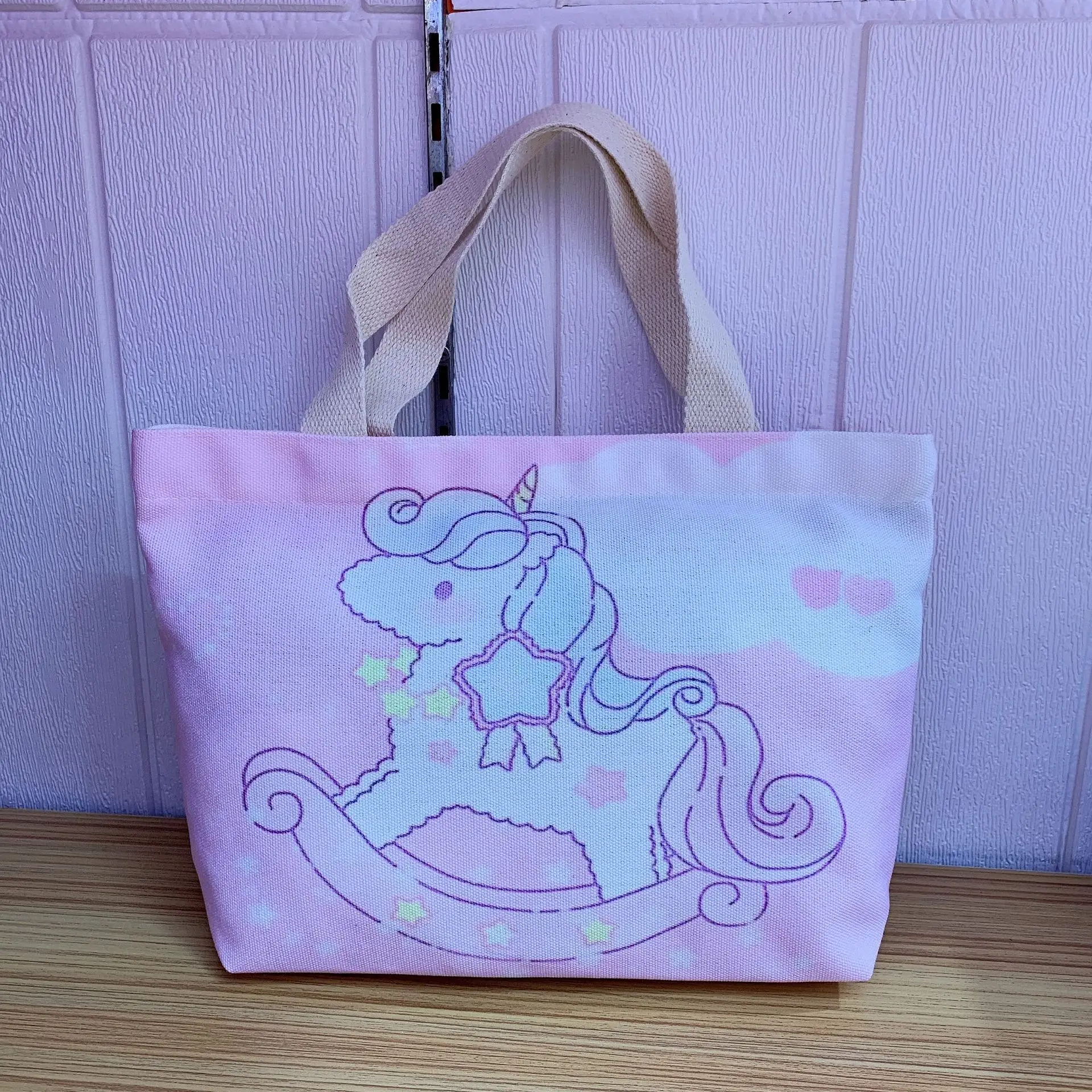 Gudetama Lazy Egg Sumikko Melody Cinnamoroll Cartoon Canvas Zipper Handbag Gudetama Lazy Egg Sumikko Melody Cinnamoroll Cartoon Canvas Zipper Handbag