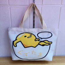 Gudetama Lazy Egg Sumikko Melody Cinnamoroll Cartoon Canvas Zipper Handbag Gudetama Lazy Egg Sumikko Melody Cinnamoroll Cartoon Canvas Zipper Handbag