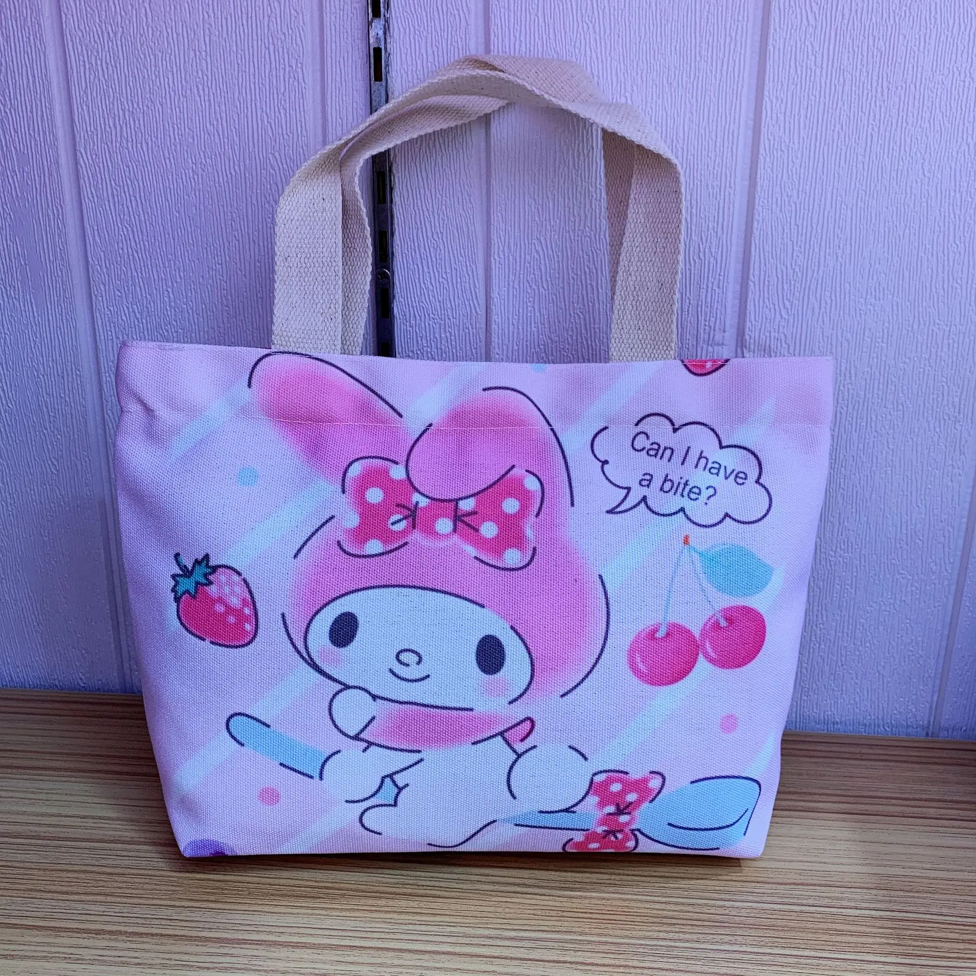 Gudetama Lazy Egg Sumikko Melody Cinnamoroll Cartoon Canvas Zipper Handbag Gudetama Lazy Egg Sumikko Melody Cinnamoroll Cartoon Canvas Zipper Handbag