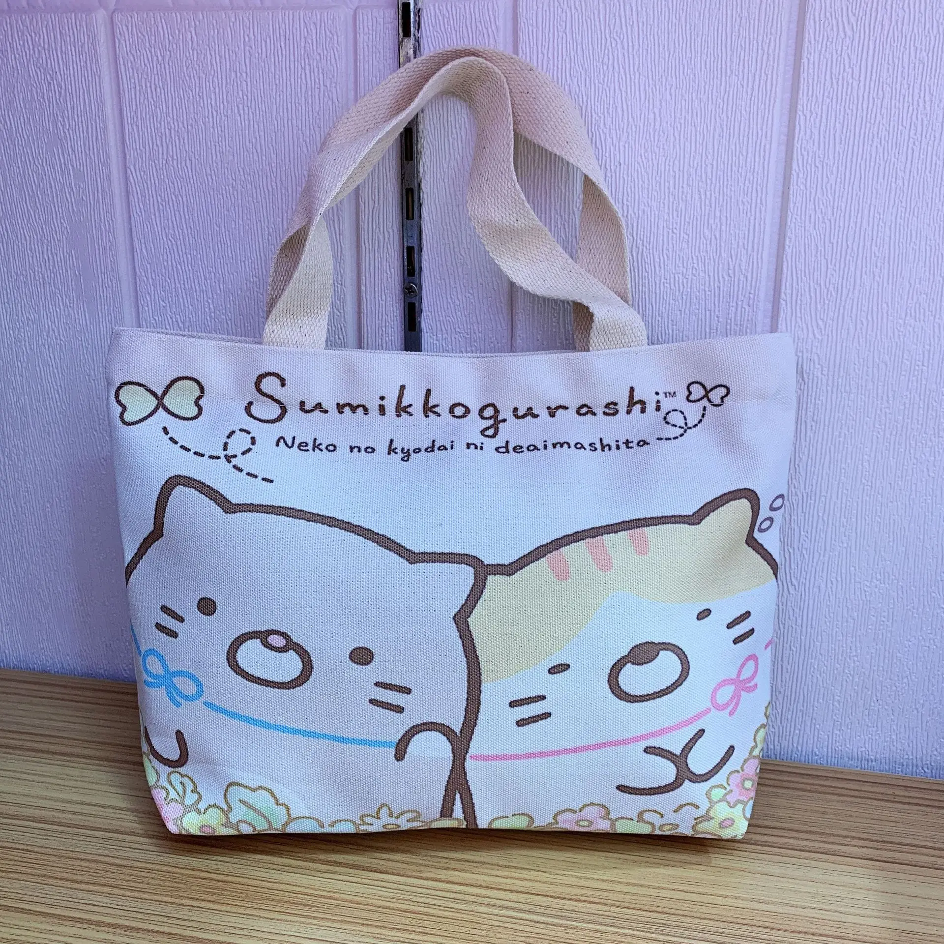 Gudetama Lazy Egg Sumikko Melody Cinnamoroll Cartoon Canvas Zipper Handbag Gudetama Lazy Egg Sumikko Melody Cinnamoroll Cartoon Canvas Zipper Handbag