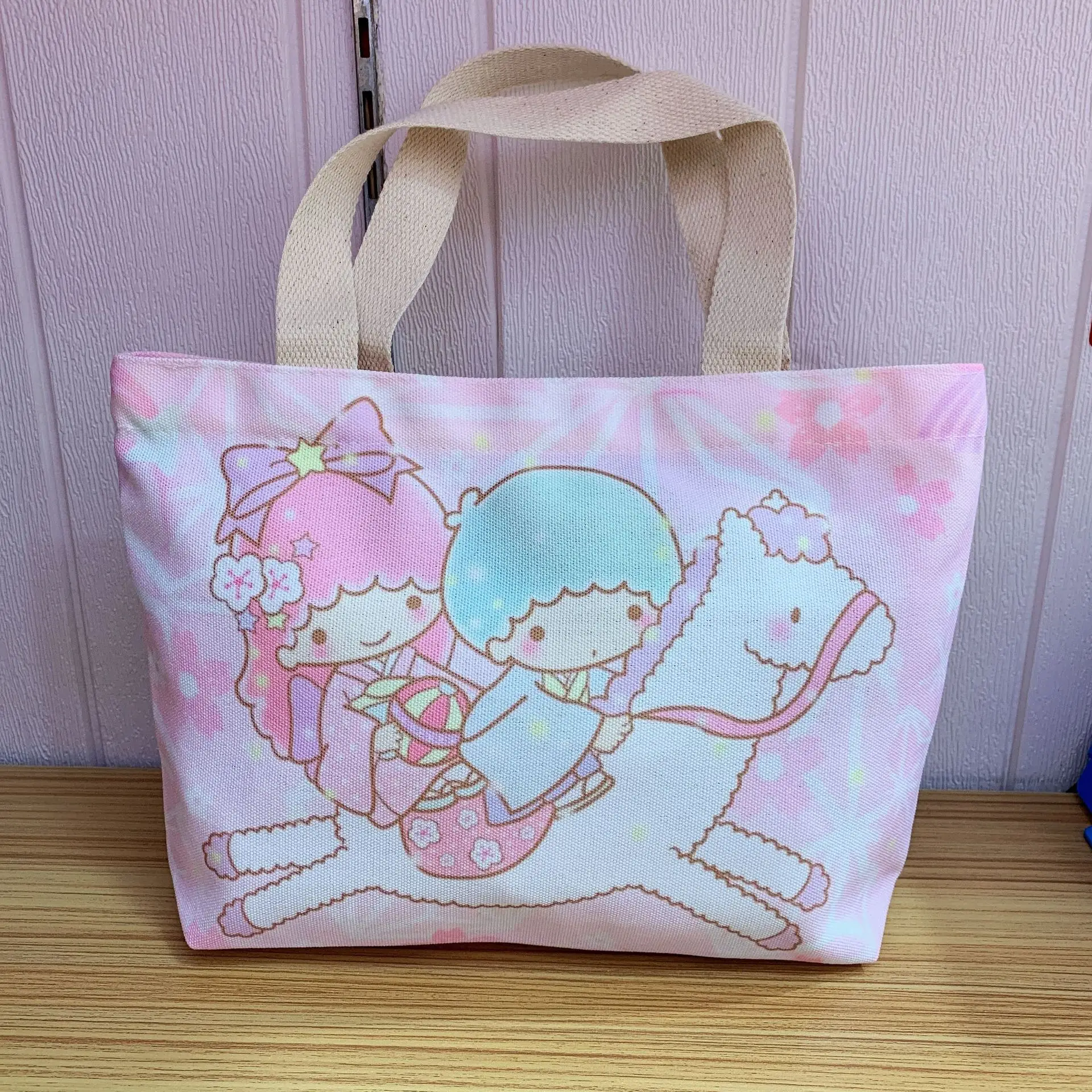 Gudetama Lazy Egg Sumikko Melody Cinnamoroll Cartoon Canvas Zipper Handbag Gudetama Lazy Egg Sumikko Melody Cinnamoroll Cartoon Canvas Zipper Handbag