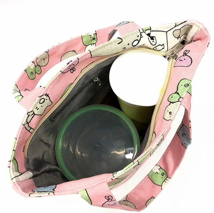 Gudetama Anime Portable Canvas Lunch Bags Gudetama Anime Portable Canvas Lunch Bags