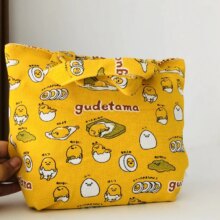 Gudetama Anime Portable Canvas Lunch Bags Gudetama Anime Portable Canvas Lunch Bags