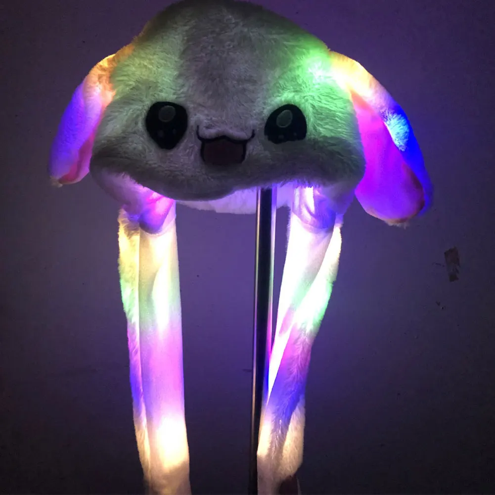 Rabbit Ears Cartoon LED Light Plush Warm Hat Rabbit Ears Cartoon LED Light Plush Warm Hat