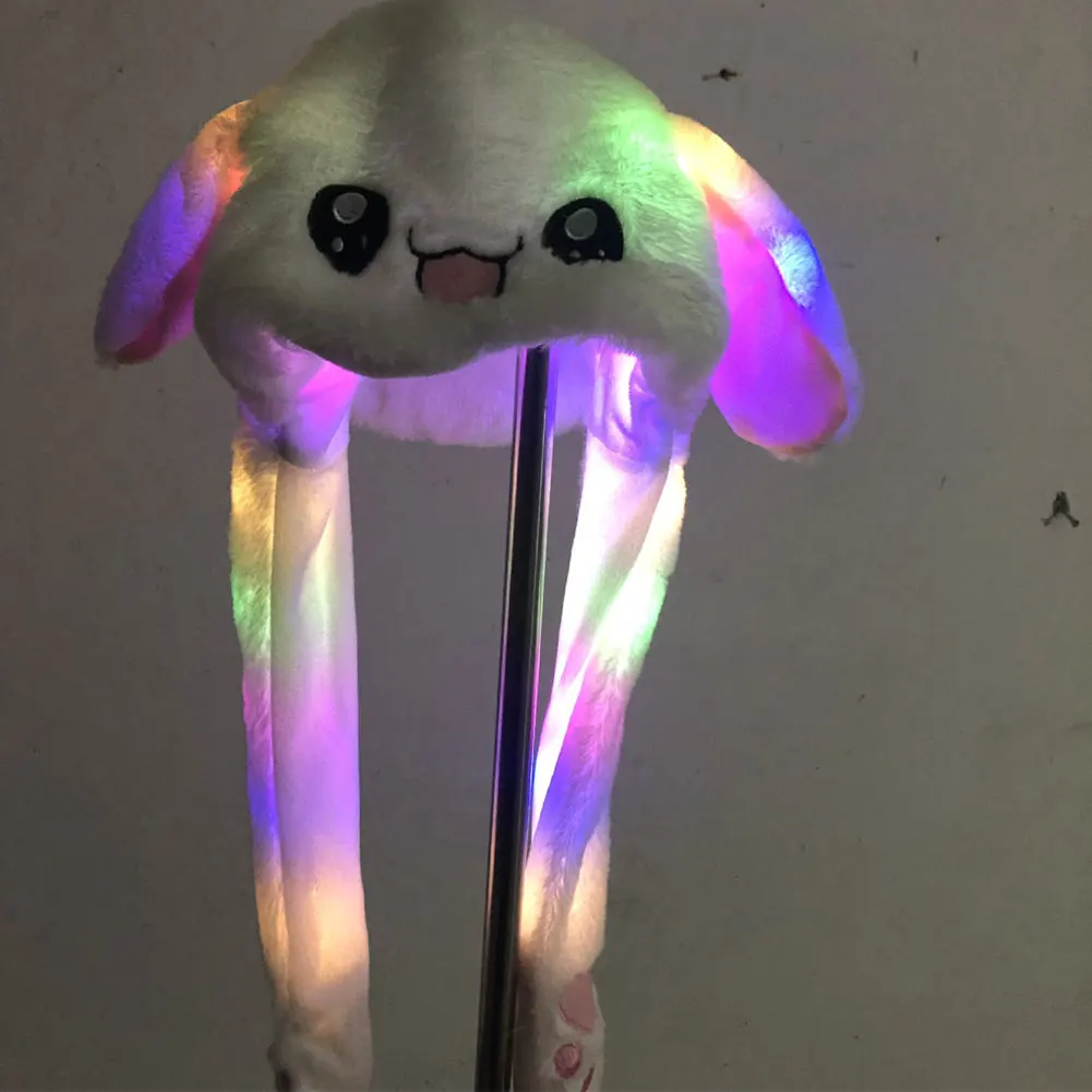 Rabbit Ears Cartoon LED Light Plush Warm Hat Rabbit Ears Cartoon LED Light Plush Warm Hat