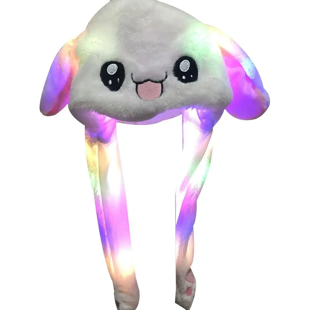Rabbit Ears Cartoon LED Light Plush Warm Hat Rabbit Ears Cartoon LED Light Plush Warm Hat