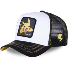 Pikachu Anime White Cotton Baseball Cap Pikachu Anime White Cotton Baseball Cap