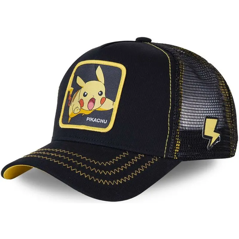 Pikachu Anime White Cotton Baseball Cap Pikachu Anime White Cotton Baseball Cap