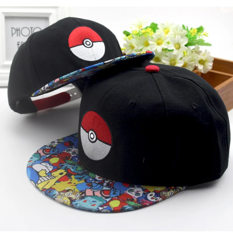 Pokemon Pikachu Ash Ketchum Poke Ball Cosplay Adjustable Caps