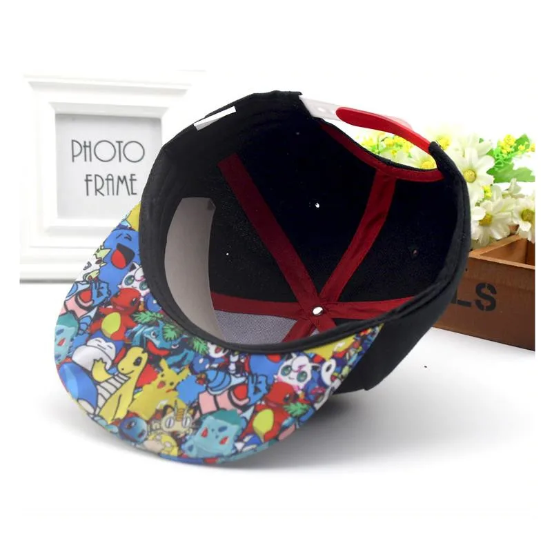 Pokemon Pikachu Ash Ketchum Poke Ball Cosplay Adjustable Caps