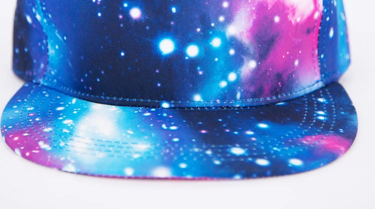 Pokemon Letter Print Black And Galaxy Style Sun Protection Casual Cap