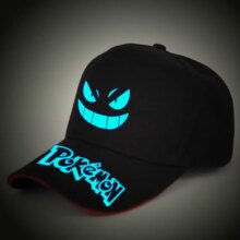 Pokemon Letter Print Black And Galaxy Style Sun Protection Casual Cap Pokemon Letter Print Black And Galaxy Style Sun Protection Casual Cap