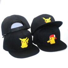 Pokemon Pikachu Cartoon Logo Printing Baseball Caps Pokemon Pikachu Cartoon Logo Printing Baseball Caps