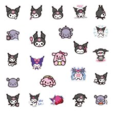 Kuromi Melody Keroppi Pekkle Gudetama Anime Style Stickers Kuromi Melody Keroppi Pekkle Gudetama Anime Style Stickers