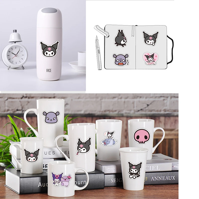 Kuromi Melody Keroppi Pekkle Gudetama Anime Style Stickers