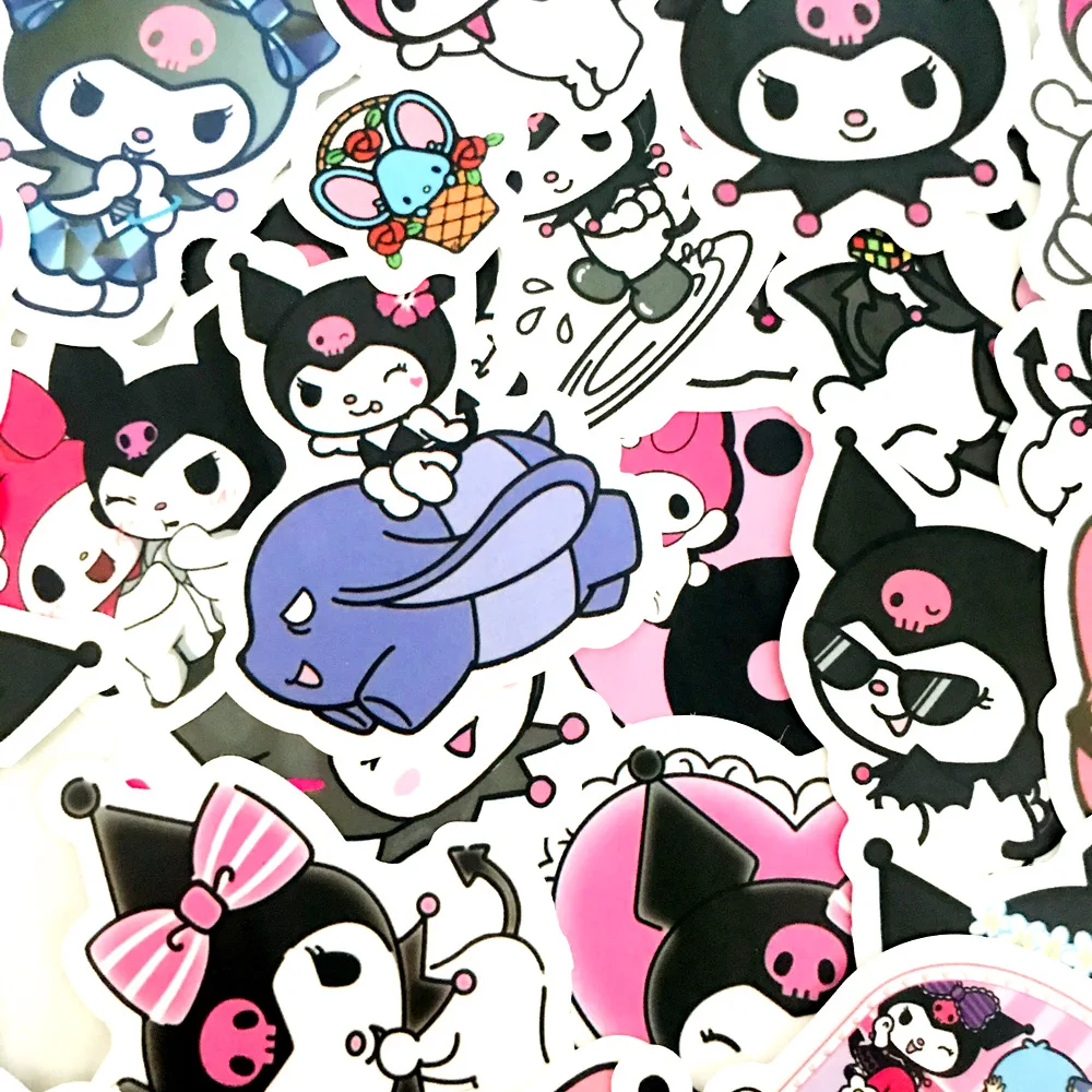 Kuromi Melody Keroppi Pekkle Gudetama Cartoon Stickers