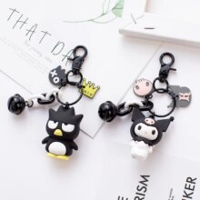 Kuromi Melody Frog Pudding Dog Penguin Cartoon Rubber Keychain Kuromi Melody Frog Pudding Dog Penguin Cartoon Rubber Keychain