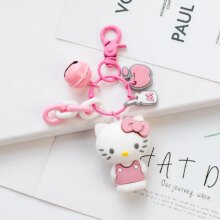 Kuromi Melody Frog Pudding Dog Penguin Cartoon Rubber Keychain Kuromi Melody Frog Pudding Dog Penguin Cartoon Rubber Keychain