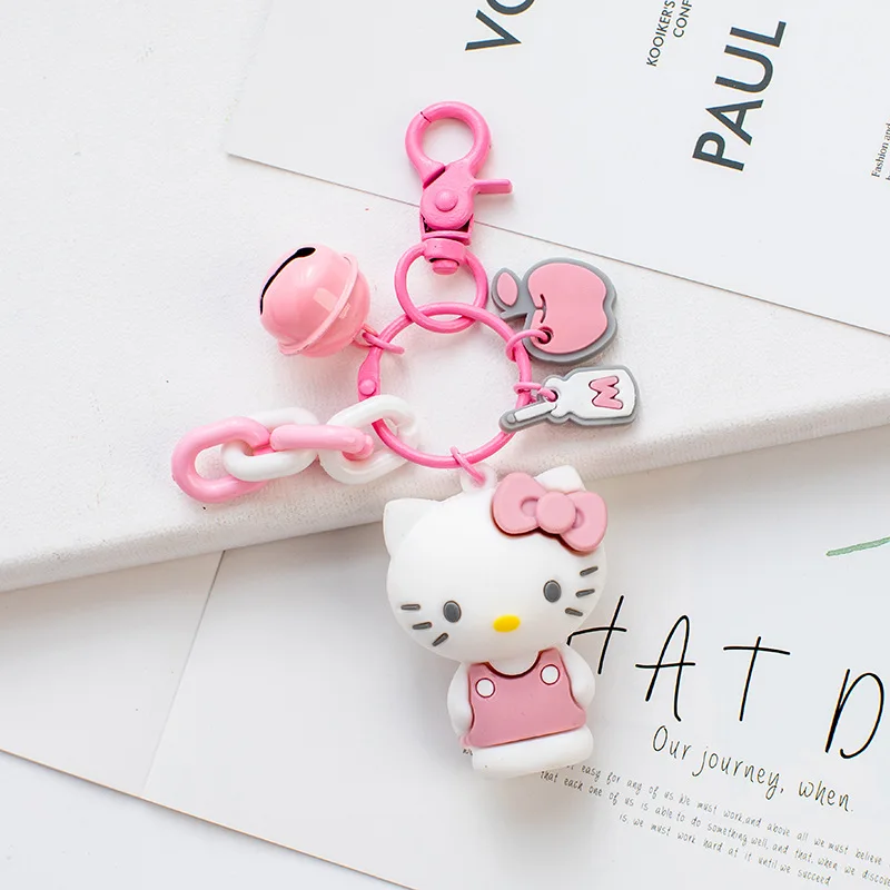 Kuromi Melody Frog Pudding Dog Penguin Cartoon Rubber Keychain