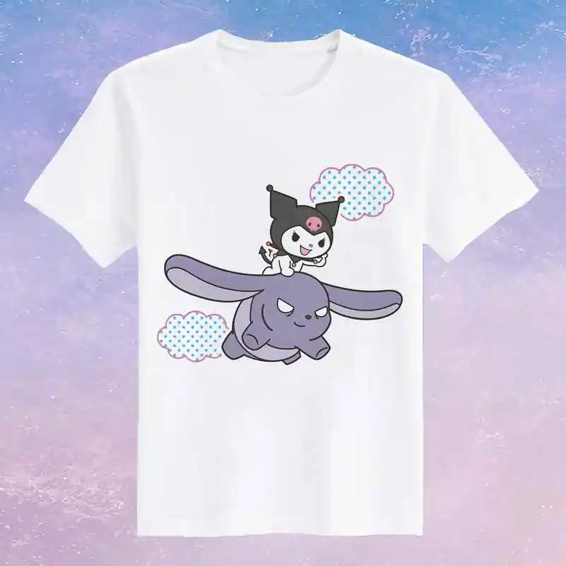 My Melody Kuromi Cartoon Printed T-Shirt