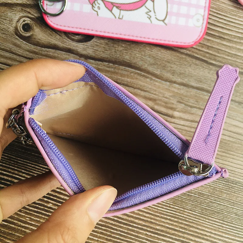 Kuromi Anime Wallet Keychain Bags