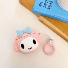 Kuromi Anime Doll Bluetooth Earphone Protective Case Kuromi Anime Doll Bluetooth Earphone Protective Case