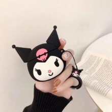 Kuromi Anime Doll Bluetooth Earphone Protective Case Kuromi Anime Doll Bluetooth Earphone Protective Case