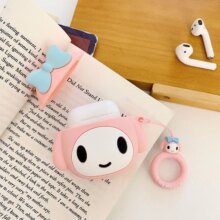 Kuromi Anime Silicone Air Pods Case Cover Kuromi Anime Silicone Air Pods Case Cover