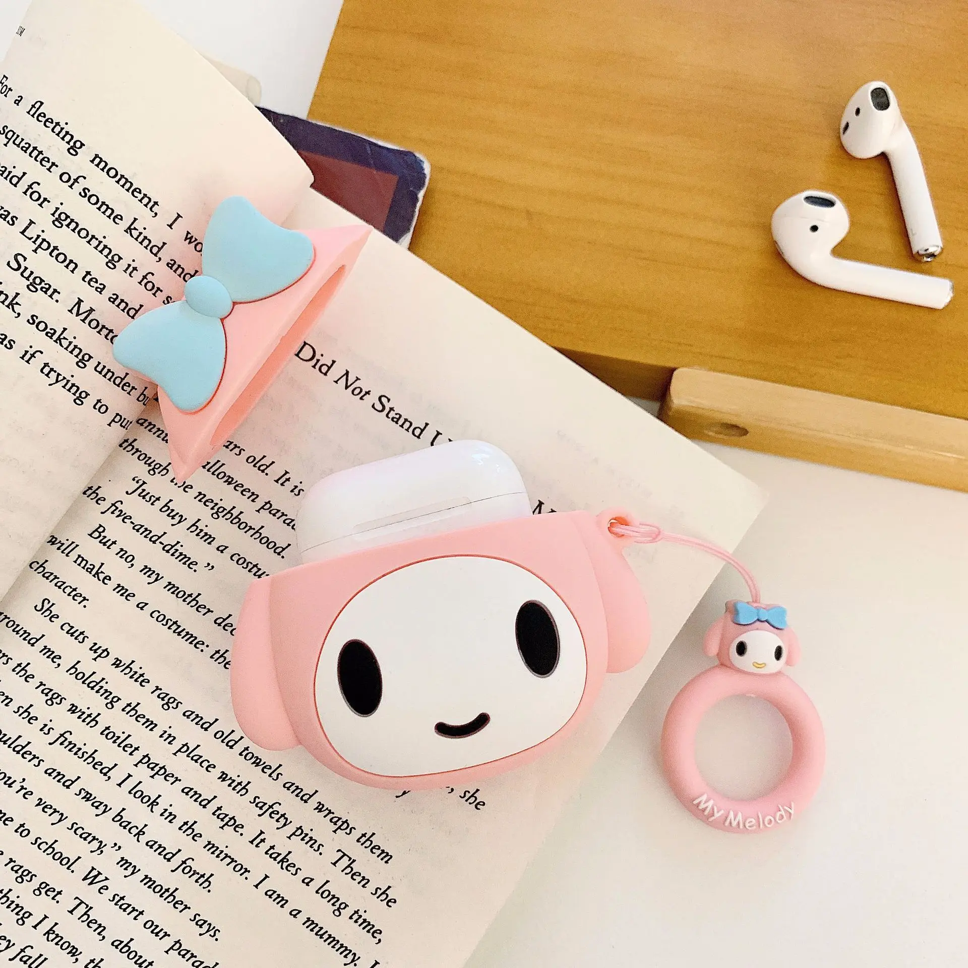 Kuromi Anime Silicone Air Pods Case Cover Kuromi Anime Silicone Air Pods Case Cover