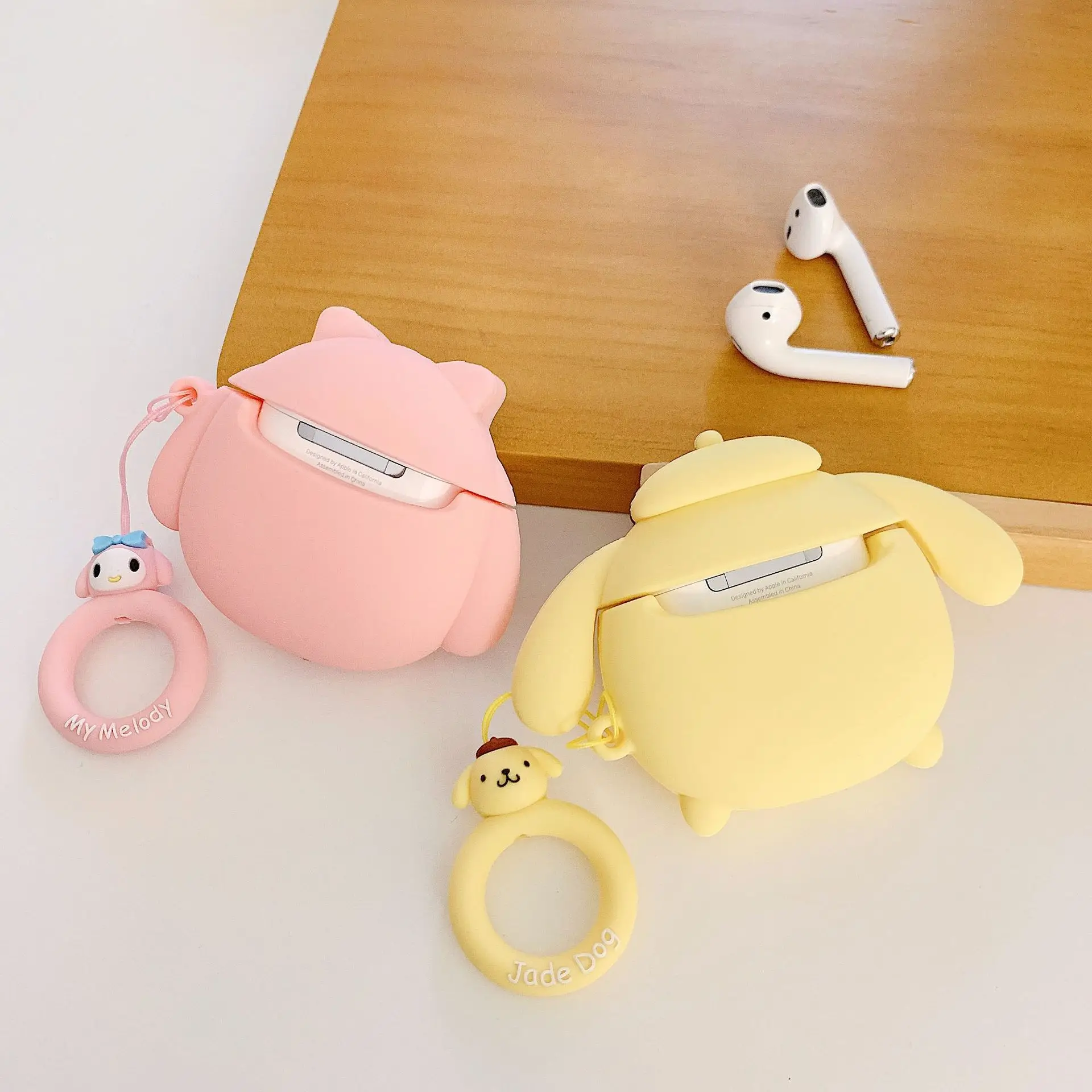 Kuromi Anime Silicone Air Pods Case Cover Kuromi Anime Silicone Air Pods Case Cover