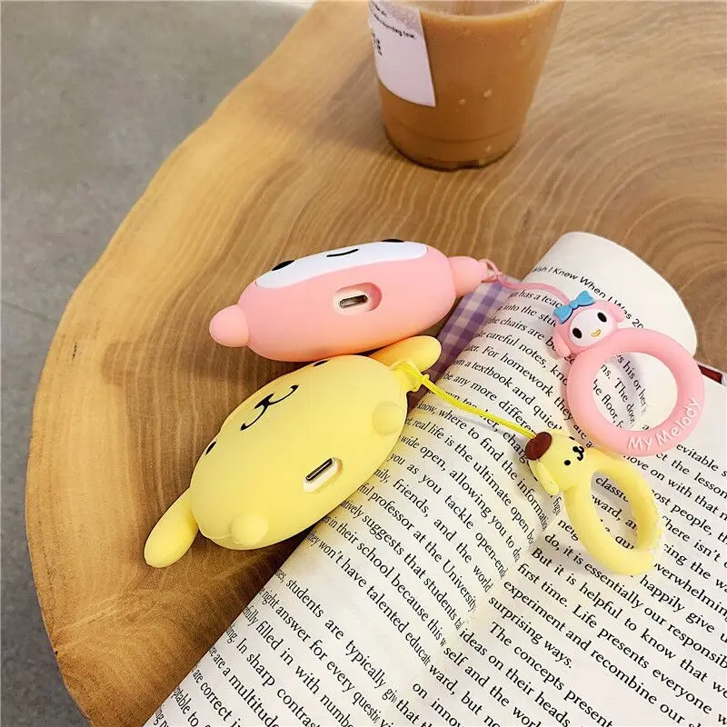 Kuromi Anime Silicone Air Pods Case Cover Kuromi Anime Silicone Air Pods Case Cover