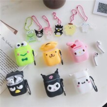 Melody Kuromi BadBadtz-Maru Silicone Earphone Case Cover Melody Kuromi BadBadtz-Maru Silicone Earphone Case Cover