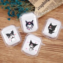 Kuromi Anime Soft Silicone Transparent Charging Bluetooth Air Pods Case Kuromi Anime Soft Silicone Transparent Charging Bluetooth Air Pods Case