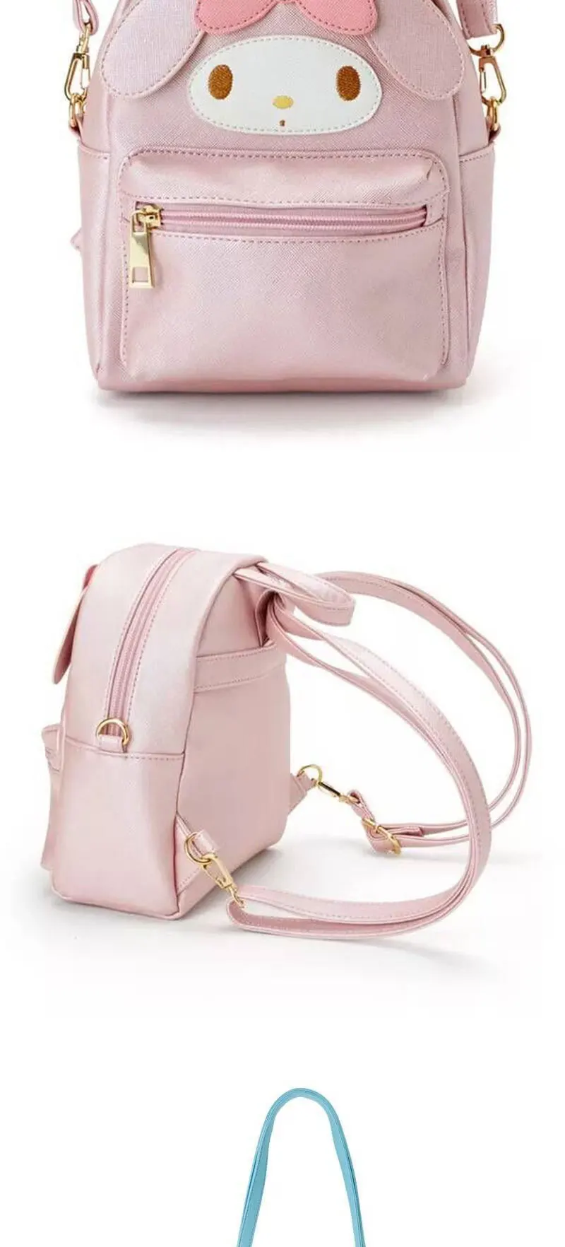 My Melody Cinnamoroll Kuromi PU Leather Small Back Pack Crossbody Bags For Women My Melody Cinnamoroll Kuromi PU Leather Small Back Pack Crossbody Bags For Women