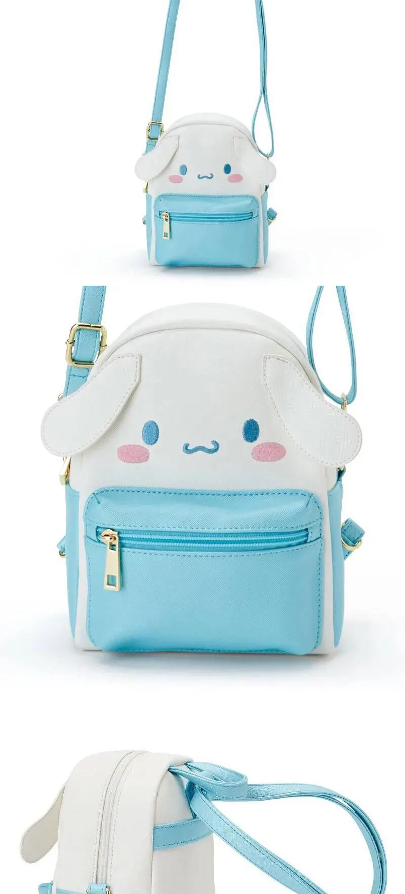 My Melody Cinnamoroll Kuromi PU Leather Small Back Pack Crossbody Bags For Women My Melody Cinnamoroll Kuromi PU Leather Small Back Pack Crossbody Bags For Women