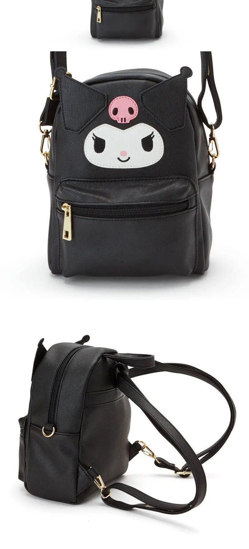 My Melody Cinnamoroll Kuromi PU Leather Small Back Pack Crossbody Bags For Women My Melody Cinnamoroll Kuromi PU Leather Small Back Pack Crossbody Bags For Women