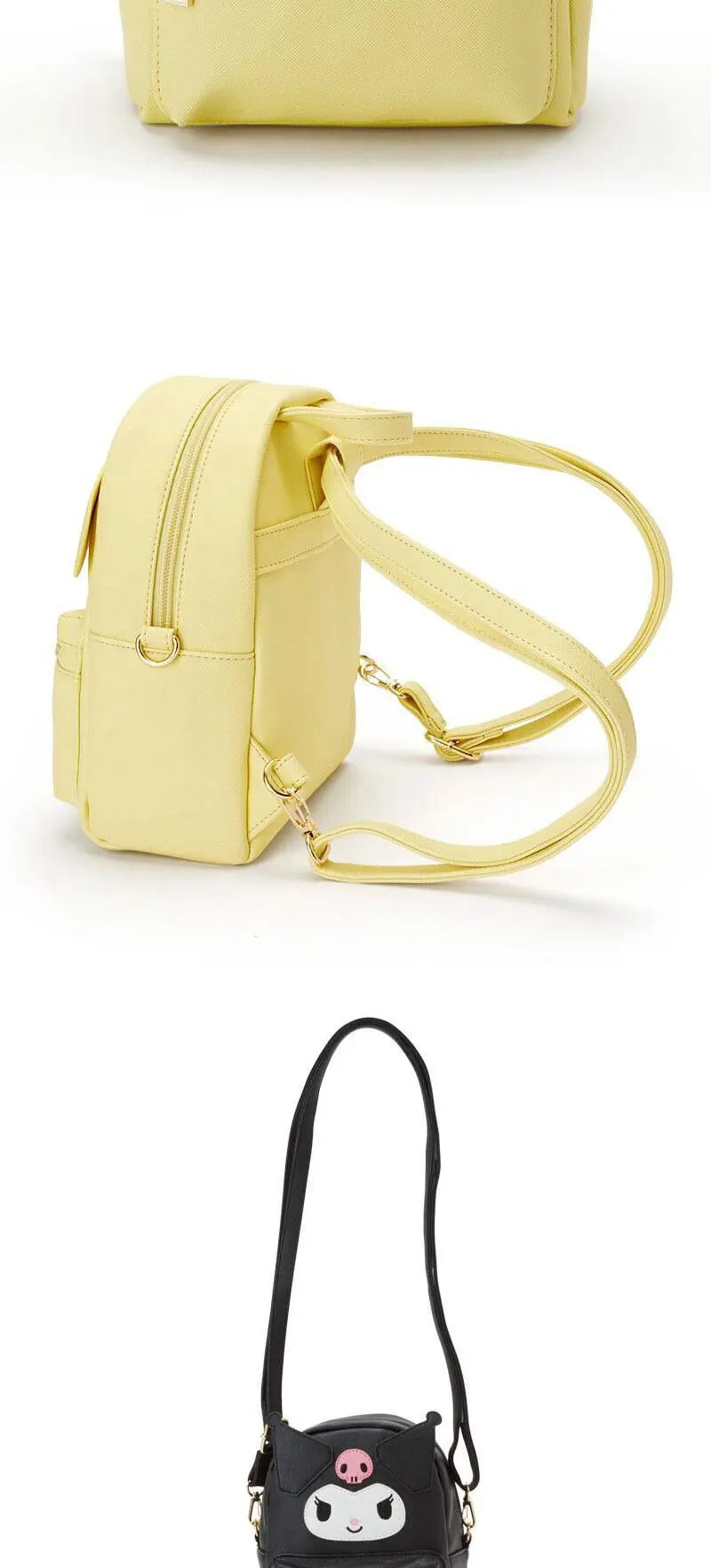 My Melody Cinnamoroll Kuromi PU Leather Small Back Pack Crossbody Bags For Women My Melody Cinnamoroll Kuromi PU Leather Small Back Pack Crossbody Bags For Women