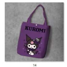 Melody Kuromi Anime Foldable Canvas Casual Shoulder Bags Melody Kuromi Anime Foldable Canvas Casual Shoulder Bags