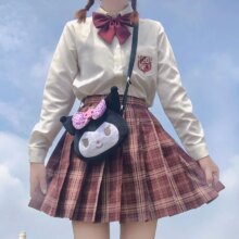Kuromi Loli Cat Cartoon Kawaii Large Capacity Bags For Girls Kuromi Loli Cat Cartoon Kawaii Large Capacity Bags For Girls