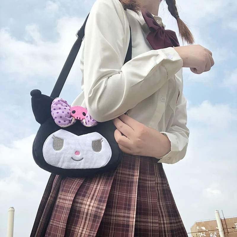 Kuromi Loli Cat Cartoon Kawaii Large Capacity Bags For Girls