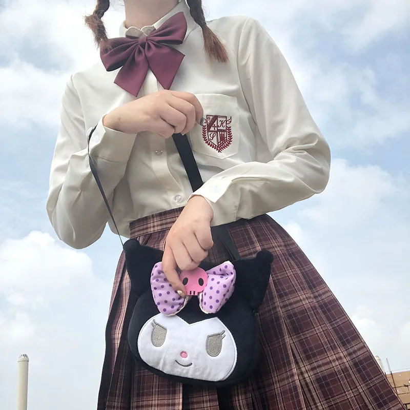 Kuromi Loli Cat Cartoon Kawaii Large Capacity Bags For Girls