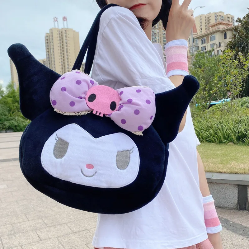 Kuromi Loli Cat Cartoon Kawaii Large Capacity Bags For Girls