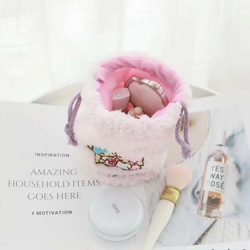 Hello Kitty My Melody Cinnamoroll Little Twin Star PomPomPurin Kuromi Cosmetic Drawstring Pocket Bag Hello Kitty My Melody Cinnamoroll Little Twin Star PomPomPurin Kuromi Cosmetic Drawstring Pocket Bag