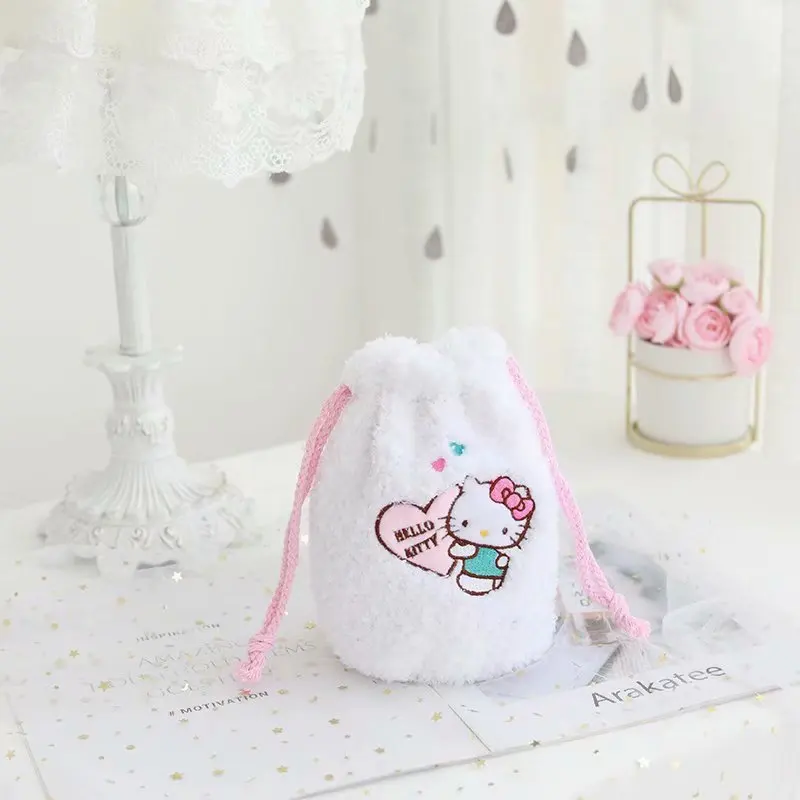 Hello Kitty My Melody Cinnamoroll Little Twin Star PomPomPurin Kuromi Cosmetic Drawstring Pocket Bag Hello Kitty My Melody Cinnamoroll Little Twin Star PomPomPurin Kuromi Cosmetic Drawstring Pocket Bag